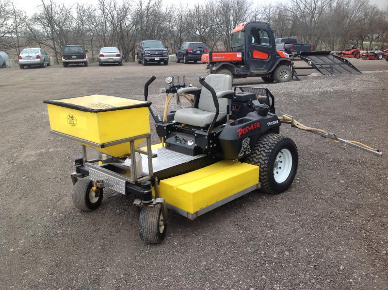 Custom Ride On Sprayer/Spreader Encore Zero Turn Chassis Used eBay