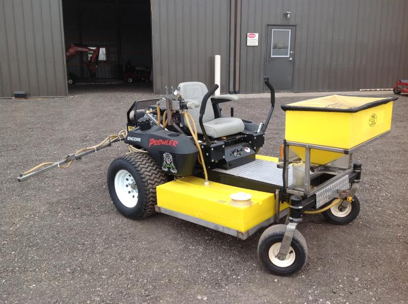 Custom Ride On Sprayer/Spreader Encore Zero Turn Chassis Used eBay